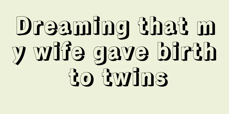 Dreaming that my wife gave birth to twins