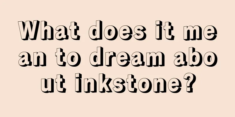 What does it mean to dream about inkstone?