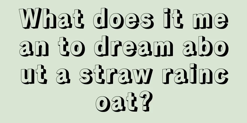 What does it mean to dream about a straw raincoat?