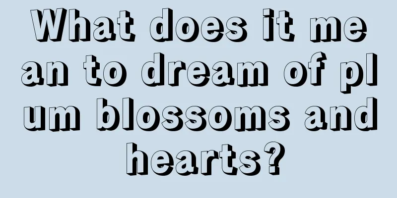 What does it mean to dream of plum blossoms and hearts?