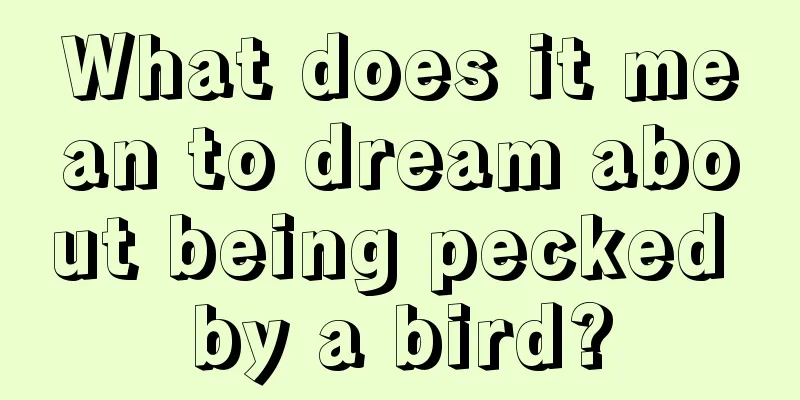 What does it mean to dream about being pecked by a bird?