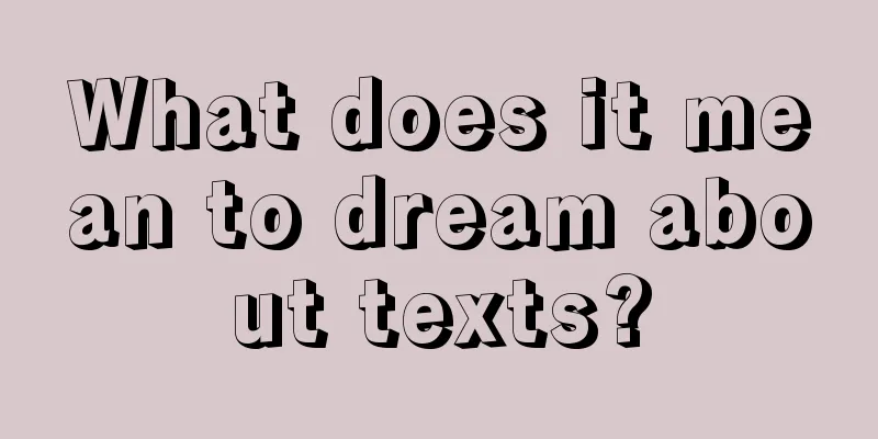 What does it mean to dream about texts?