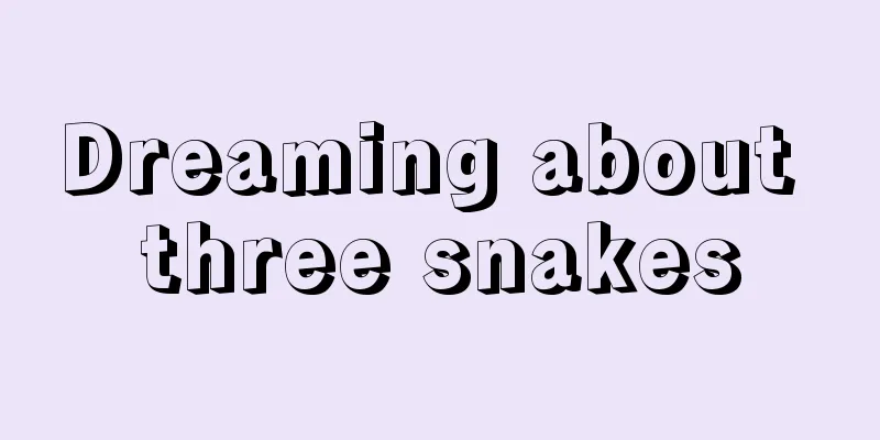 Dreaming about three snakes