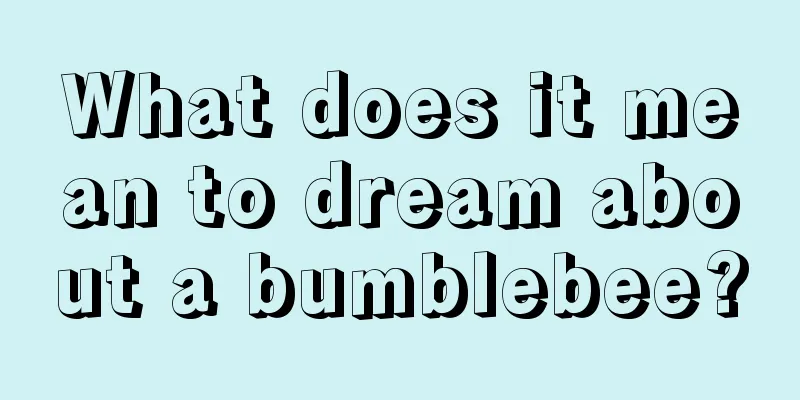 What does it mean to dream about a bumblebee?