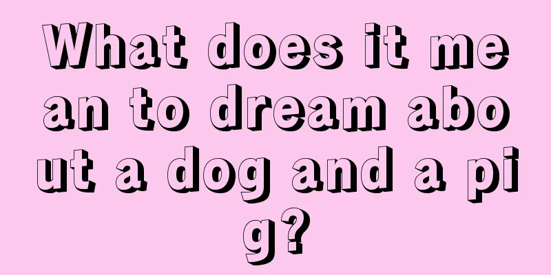 What does it mean to dream about a dog and a pig?