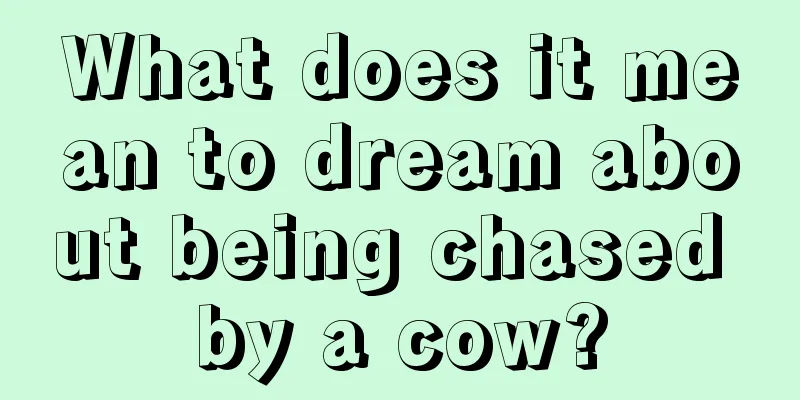 What does it mean to dream about being chased by a cow?