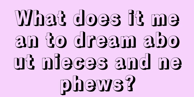 What does it mean to dream about nieces and nephews?