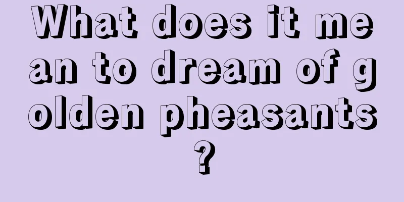 What does it mean to dream of golden pheasants?