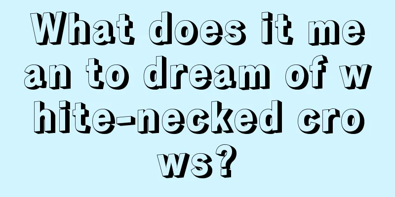 What does it mean to dream of white-necked crows?