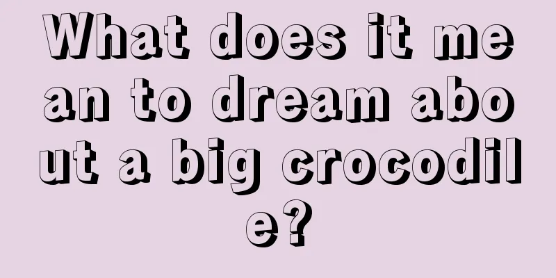 What does it mean to dream about a big crocodile?