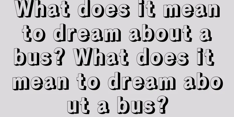 What does it mean to dream about a bus? What does it mean to dream about a bus?