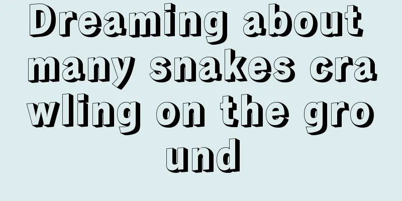 Dreaming about many snakes crawling on the ground