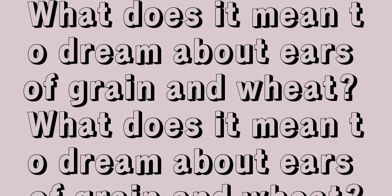 What does it mean to dream about ears of grain and wheat? What does it mean to dream about ears of grain and wheat?