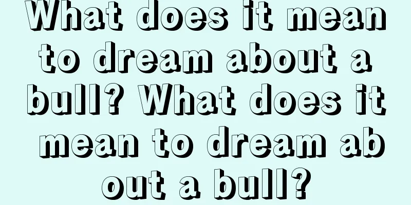 What does it mean to dream about a bull? What does it mean to dream about a bull?