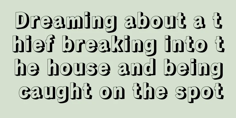 Dreaming about a thief breaking into the house and being caught on the spot