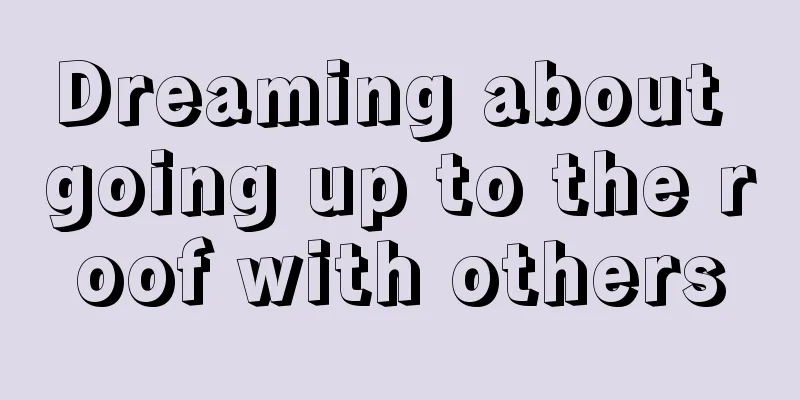 Dreaming about going up to the roof with others