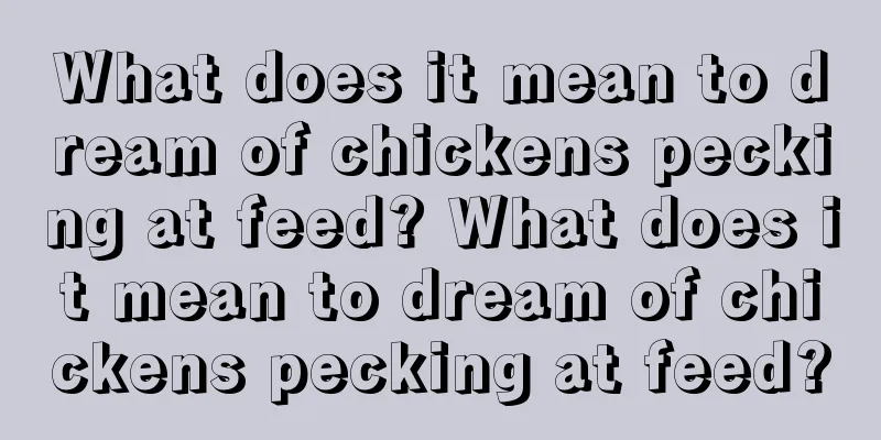 What does it mean to dream of chickens pecking at feed? What does it mean to dream of chickens pecking at feed?