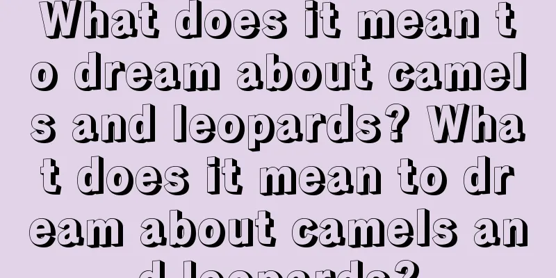 What does it mean to dream about camels and leopards? What does it mean to dream about camels and leopards?