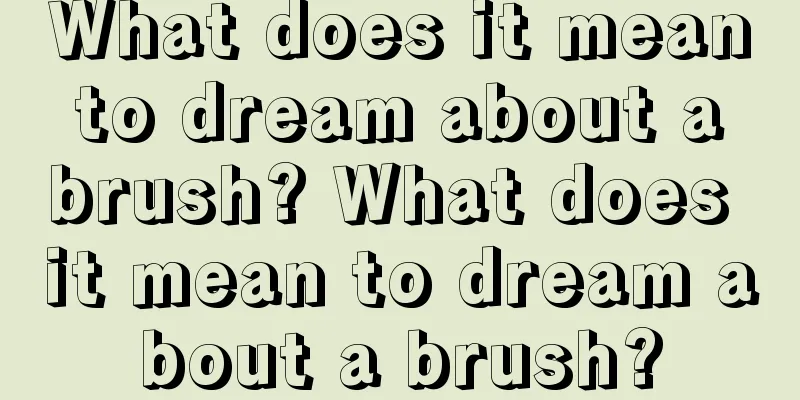 What does it mean to dream about a brush? What does it mean to dream about a brush?