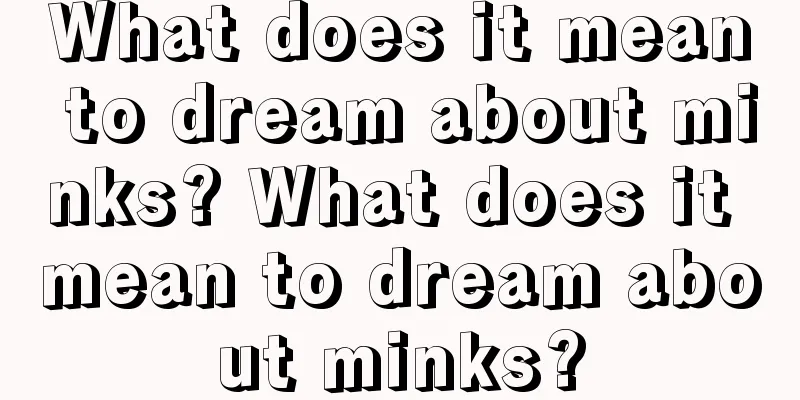 What does it mean to dream about minks? What does it mean to dream about minks?