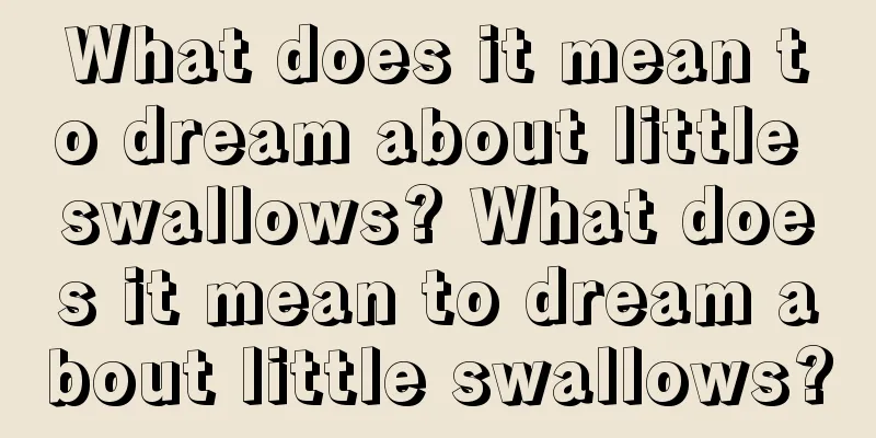 What does it mean to dream about little swallows? What does it mean to dream about little swallows?