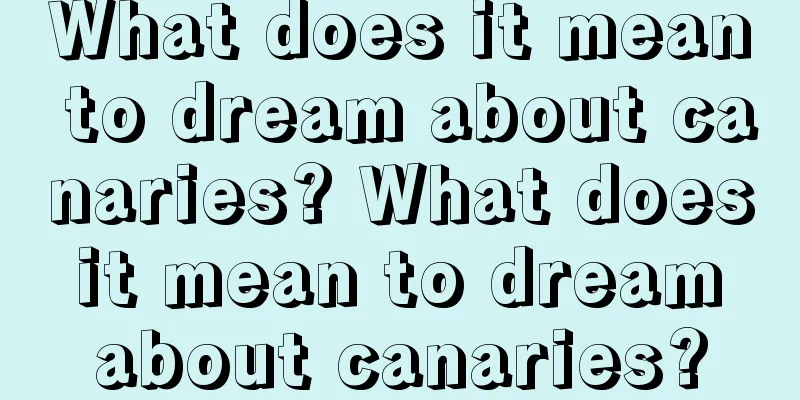 What does it mean to dream about canaries? What does it mean to dream about canaries?