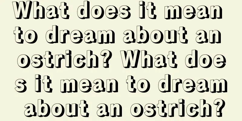 What does it mean to dream about an ostrich? What does it mean to dream about an ostrich?