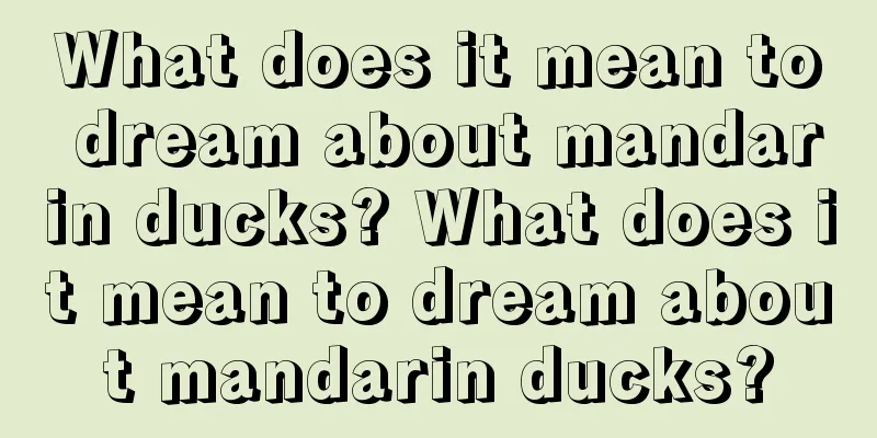 What does it mean to dream about mandarin ducks? What does it mean to dream about mandarin ducks?