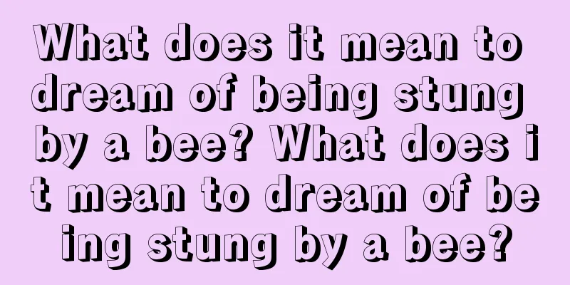 What does it mean to dream of being stung by a bee? What does it mean to dream of being stung by a bee?