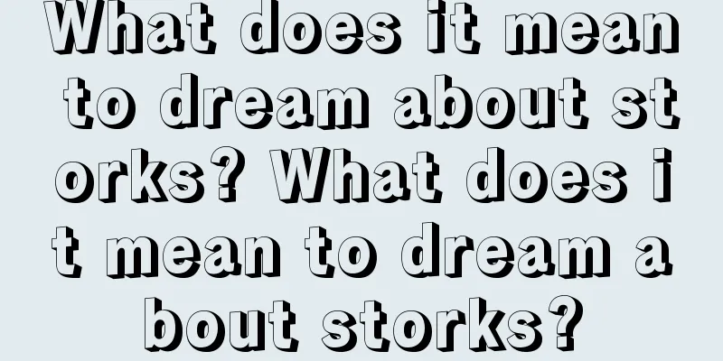 What does it mean to dream about storks? What does it mean to dream about storks?