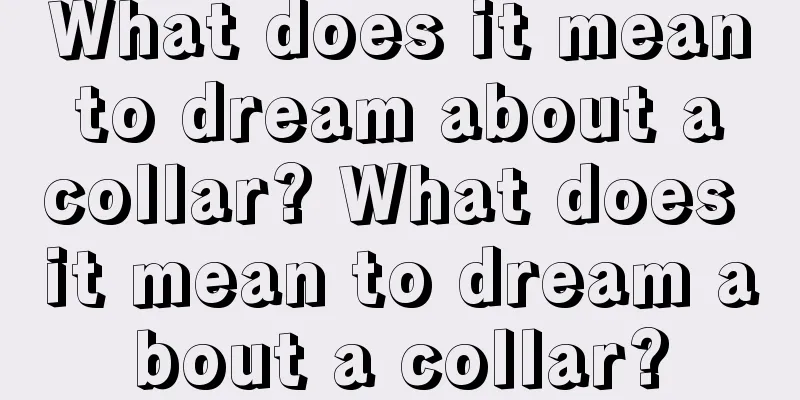 What does it mean to dream about a collar? What does it mean to dream about a collar?