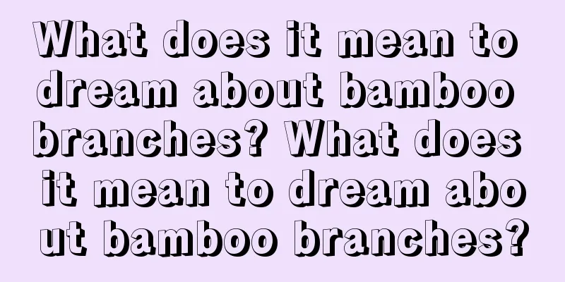 What does it mean to dream about bamboo branches? What does it mean to dream about bamboo branches?