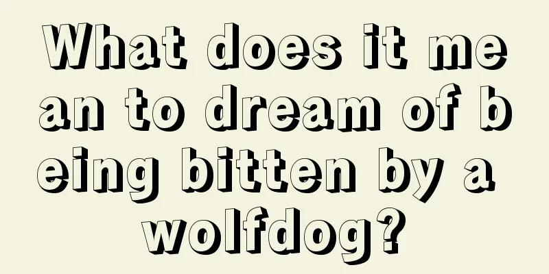 What does it mean to dream of being bitten by a wolfdog?