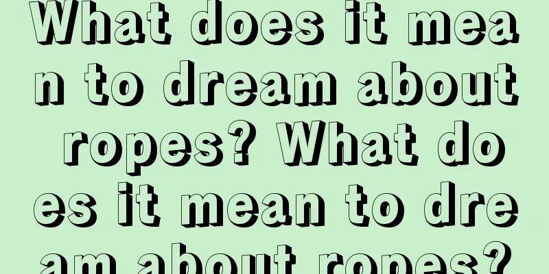 What does it mean to dream about ropes? What does it mean to dream about ropes?