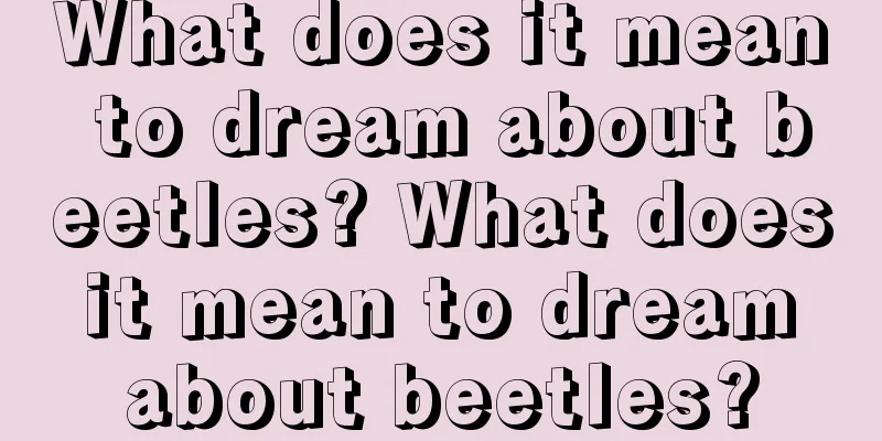 What does it mean to dream about beetles? What does it mean to dream about beetles?