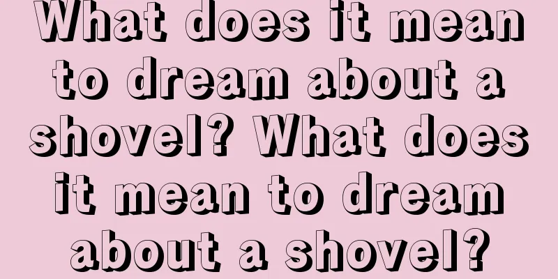 What does it mean to dream about a shovel? What does it mean to dream about a shovel?