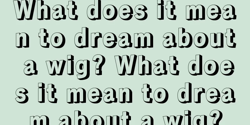 What does it mean to dream about a wig? What does it mean to dream about a wig?