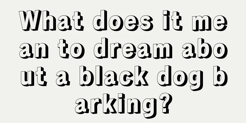 What does it mean to dream about a black dog barking?