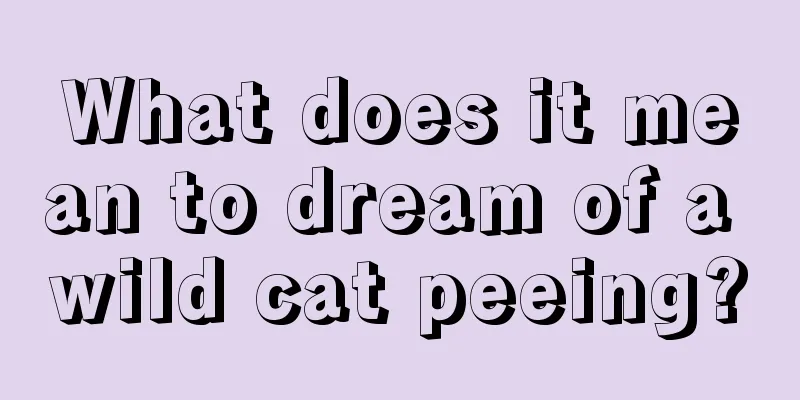 What does it mean to dream of a wild cat peeing?