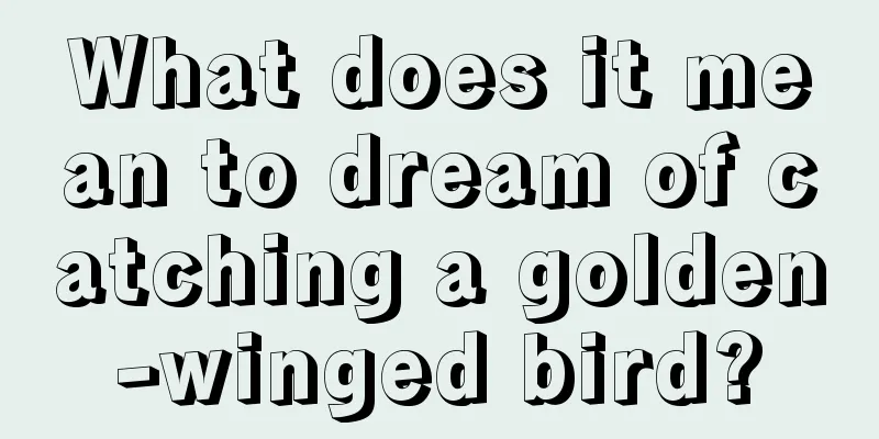 What does it mean to dream of catching a golden-winged bird?