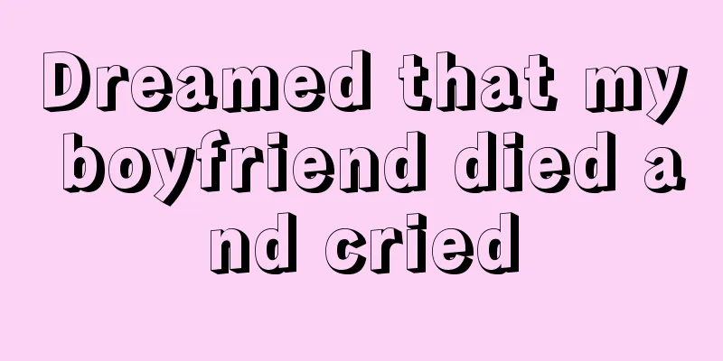 Dreamed that my boyfriend died and cried