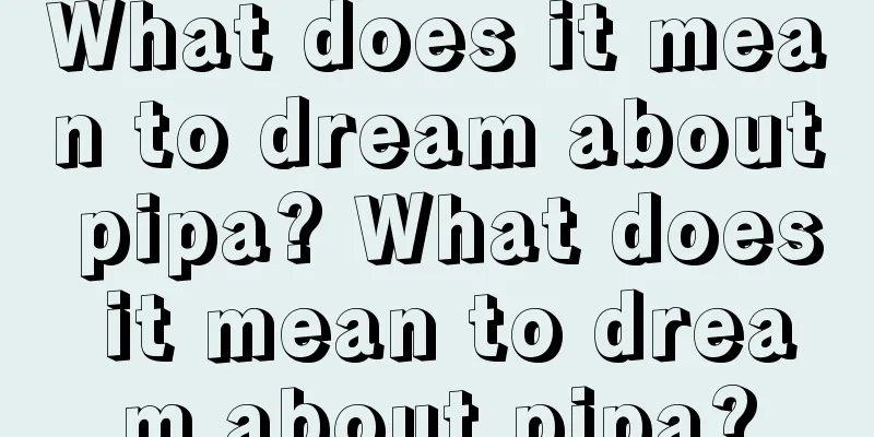 What does it mean to dream about pipa? What does it mean to dream about pipa?