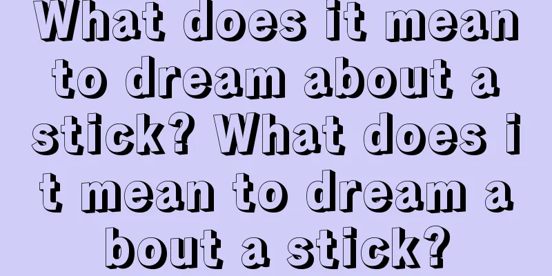 What does it mean to dream about a stick? What does it mean to dream about a stick?