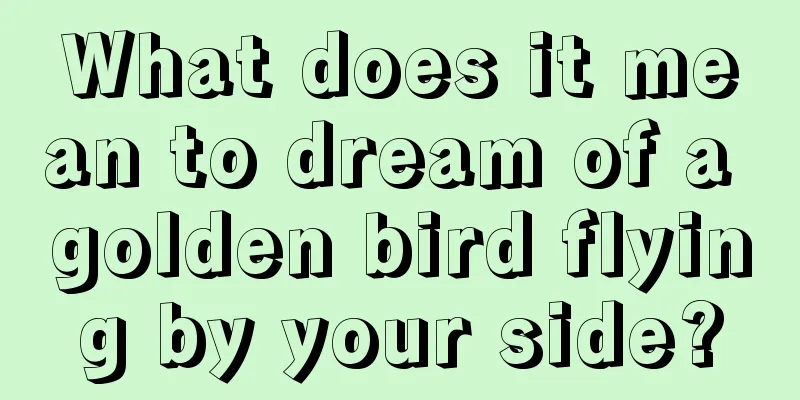 What does it mean to dream of a golden bird flying by your side?