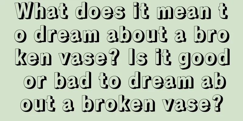 What does it mean to dream about a broken vase? Is it good or bad to dream about a broken vase?