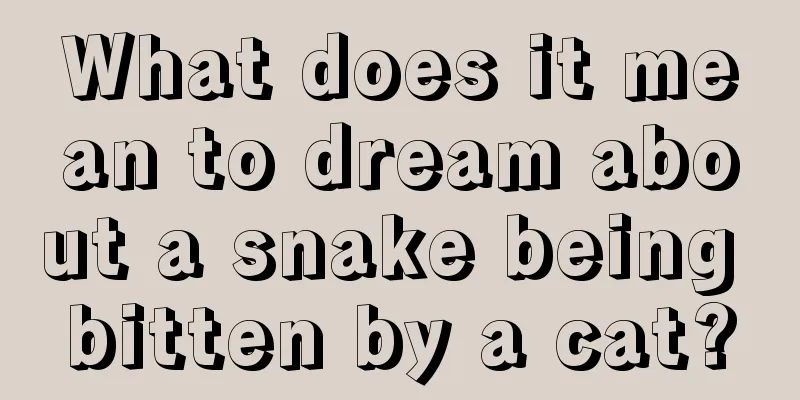 What does it mean to dream about a snake being bitten by a cat?