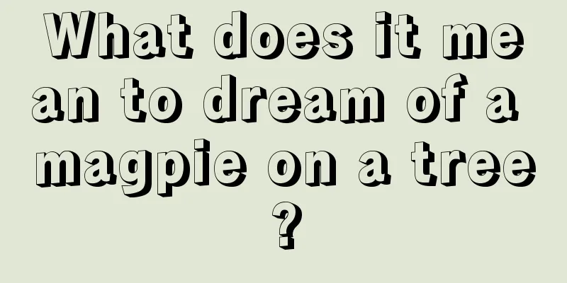 What does it mean to dream of a magpie on a tree?