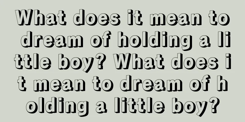 What does it mean to dream of holding a little boy? What does it mean to dream of holding a little boy?