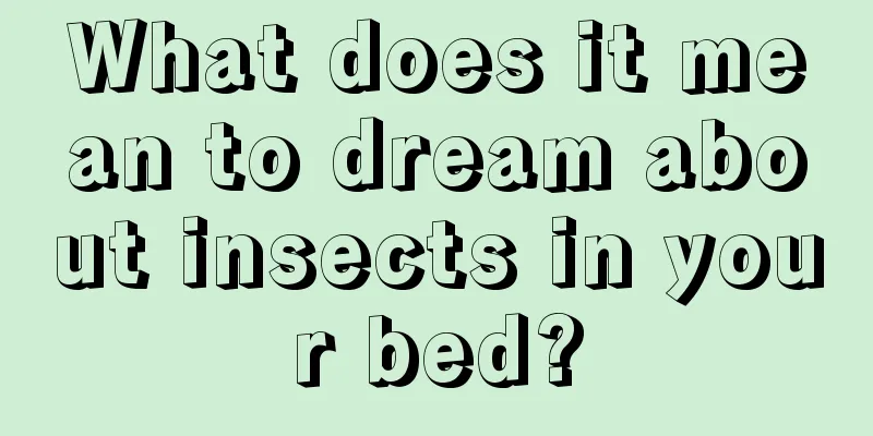 What does it mean to dream about insects in your bed?