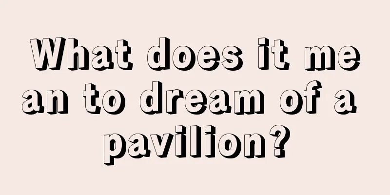 What does it mean to dream of a pavilion?